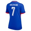 Original Fußballtrikot Frankreich Griezmann 7 Heimtrikot EURO 2024 Für Damen